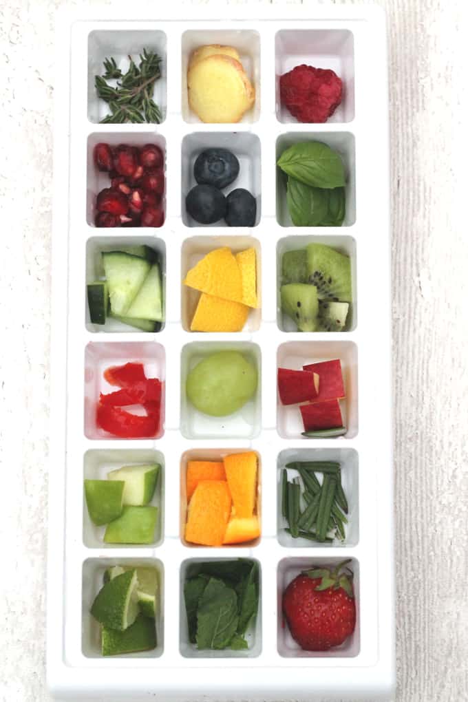 Fruit & Herb Ice Cubes - My Fussy Eater