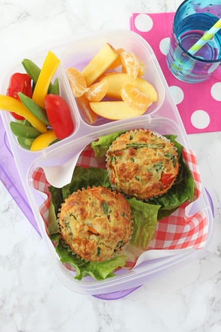 Spinach & Cheese Savoury Lunchbox Muffins - My Fussy Eater | Easy ...