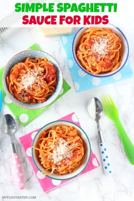 Simple Tomato Spaghetti for Kids - My Fussy Eater | Easy Family Recipes
