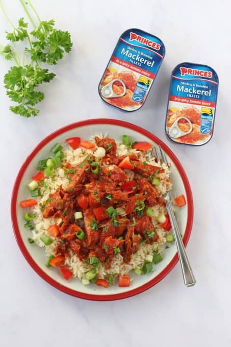 Spicy Tomato Mackerel with Rice - My Fussy Eater | Easy Family Recipes