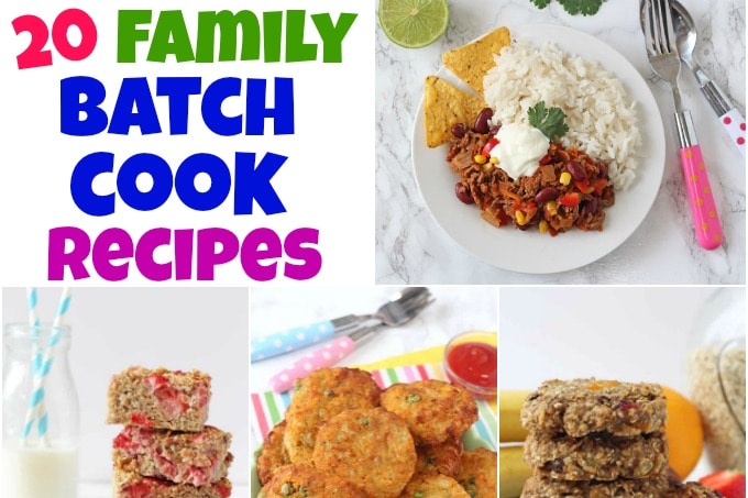 Batch cooking recipes