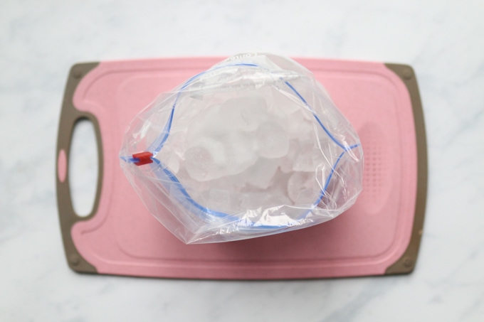 Put the ice cream on ziplock bag or grocery bag to avoid a freezer burn and  also makes the ice cream easier to scoop. (My pastry chef told me this 😀) 