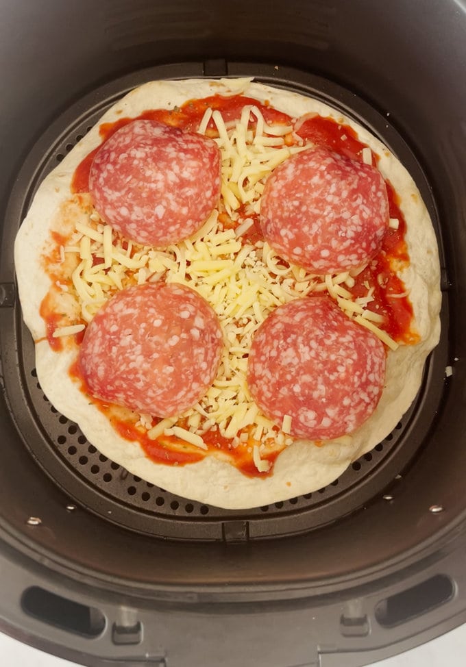 Air Fryer Tortilla Pizza – Melanie Cooks